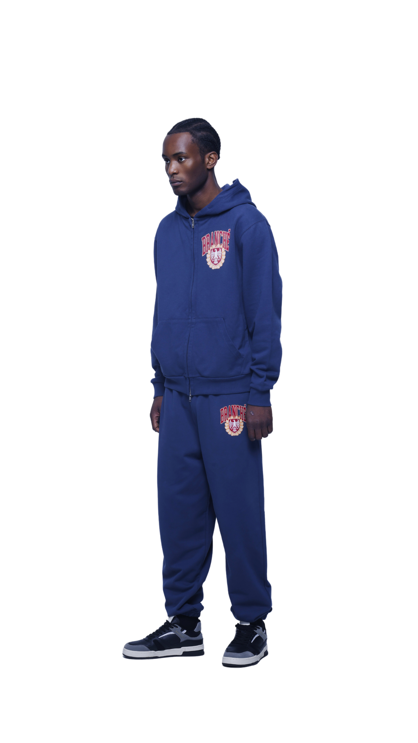 Organic Cotton Tracksuit Bottom Blue