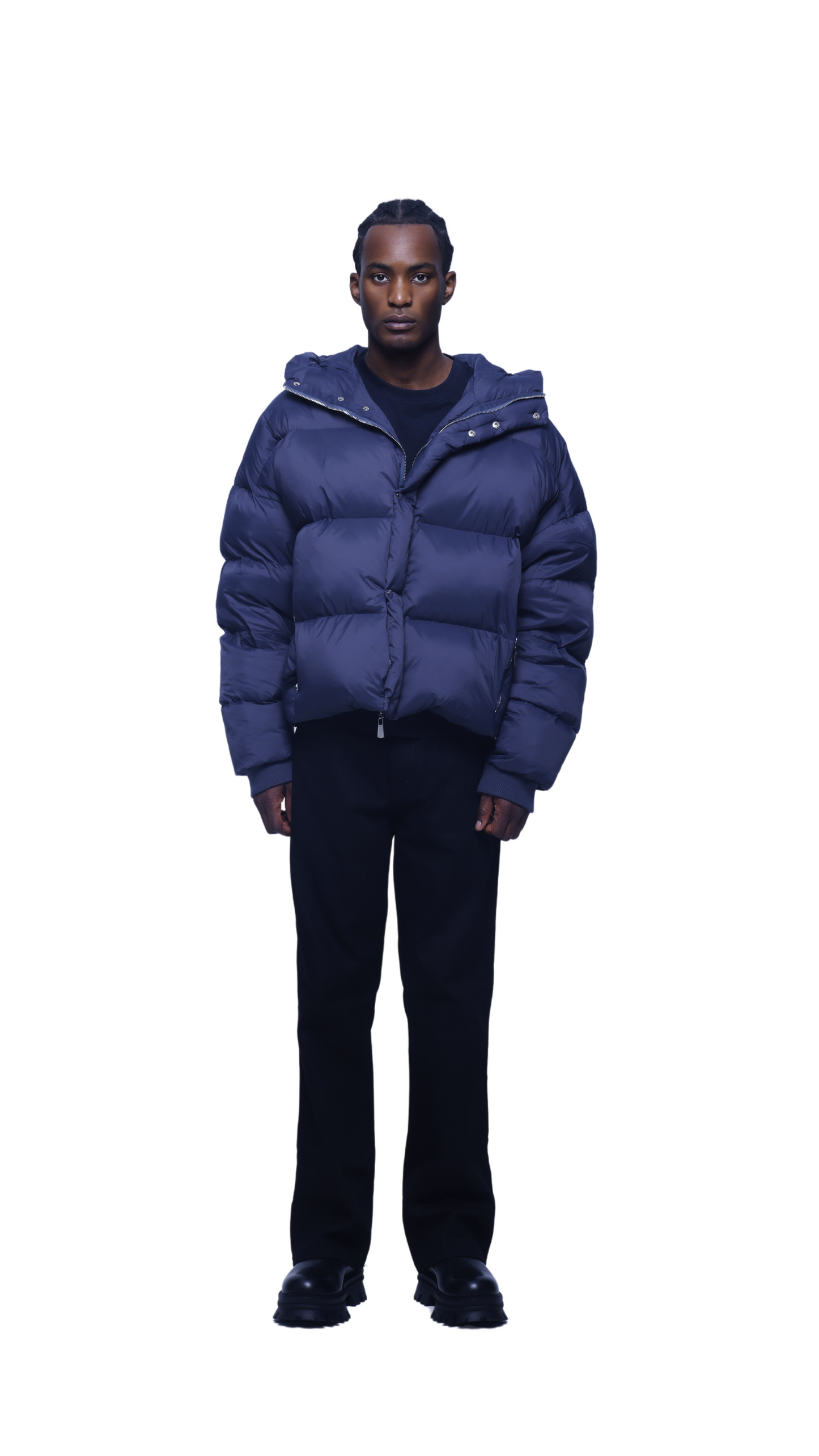 Exclusive Navy Puffer Jacket | Luxury Fashion