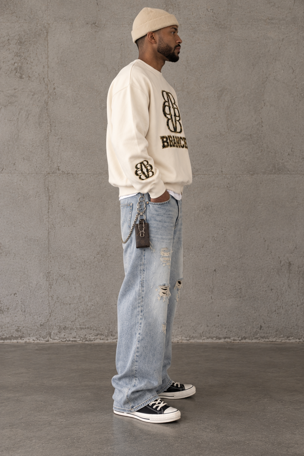 BRANCHÉ® CAMO EMBLEM SWEATER