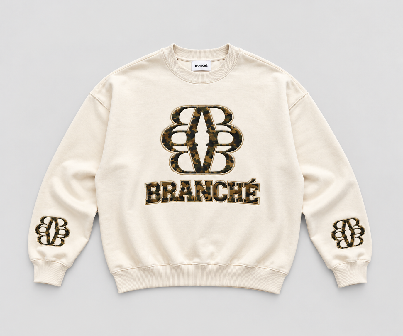 BRANCHÉ® CAMO EMBLEM SWEATER