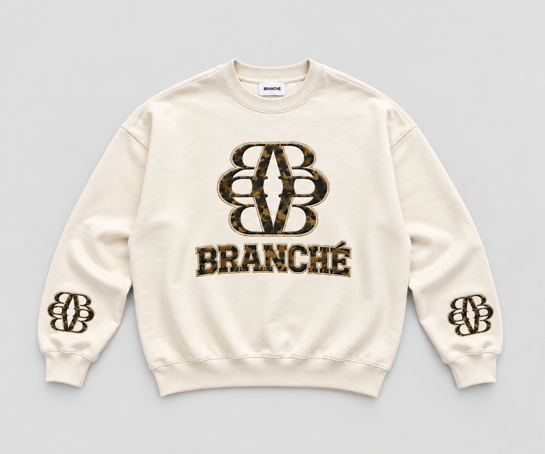 BRANCHÉ® CAMO EMBLEM SWEATER
