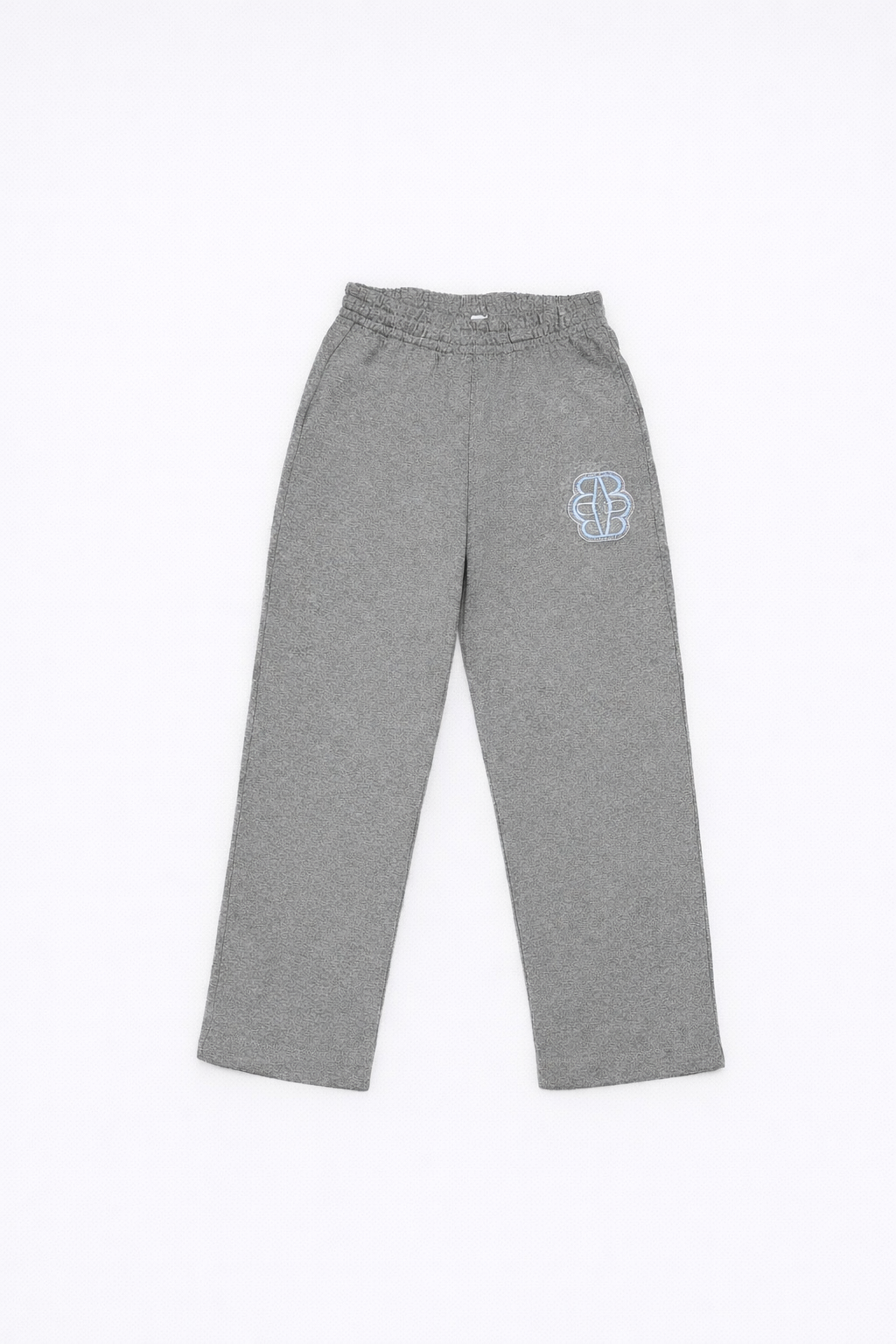 Homecoming Relaxed Straight-Leg Sweatpants — Grey