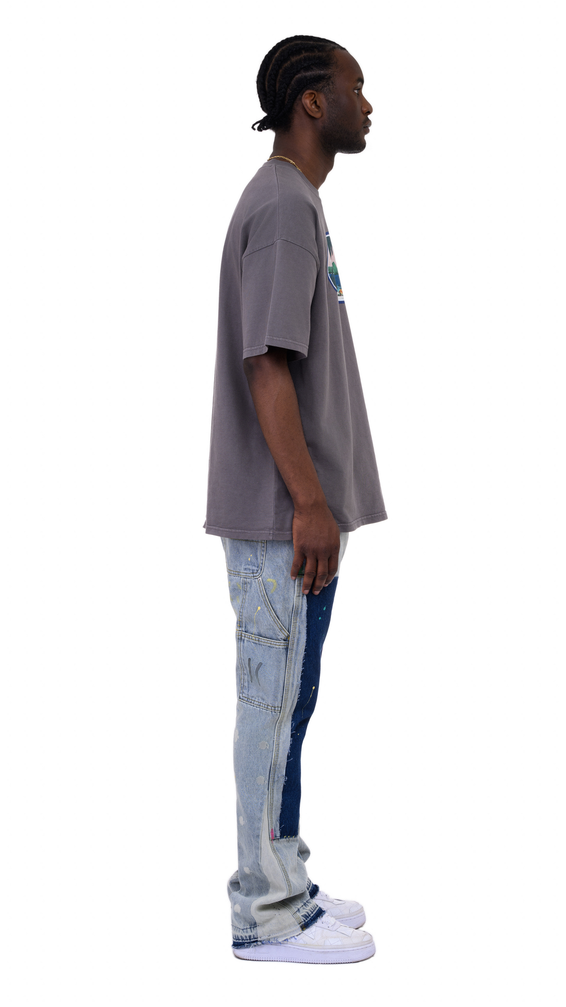 Exclusive Grey Graphic Tee – Shop Luxury Streetwear