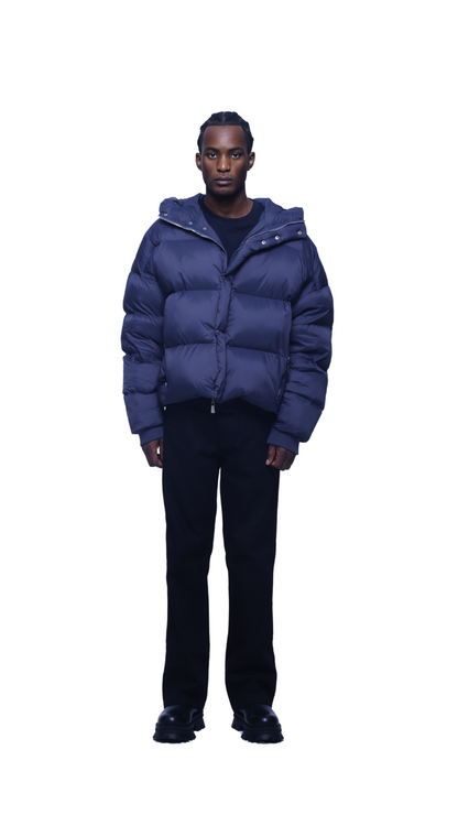 Exclusive Navy Puffer Jacket | Luxury Fashion
