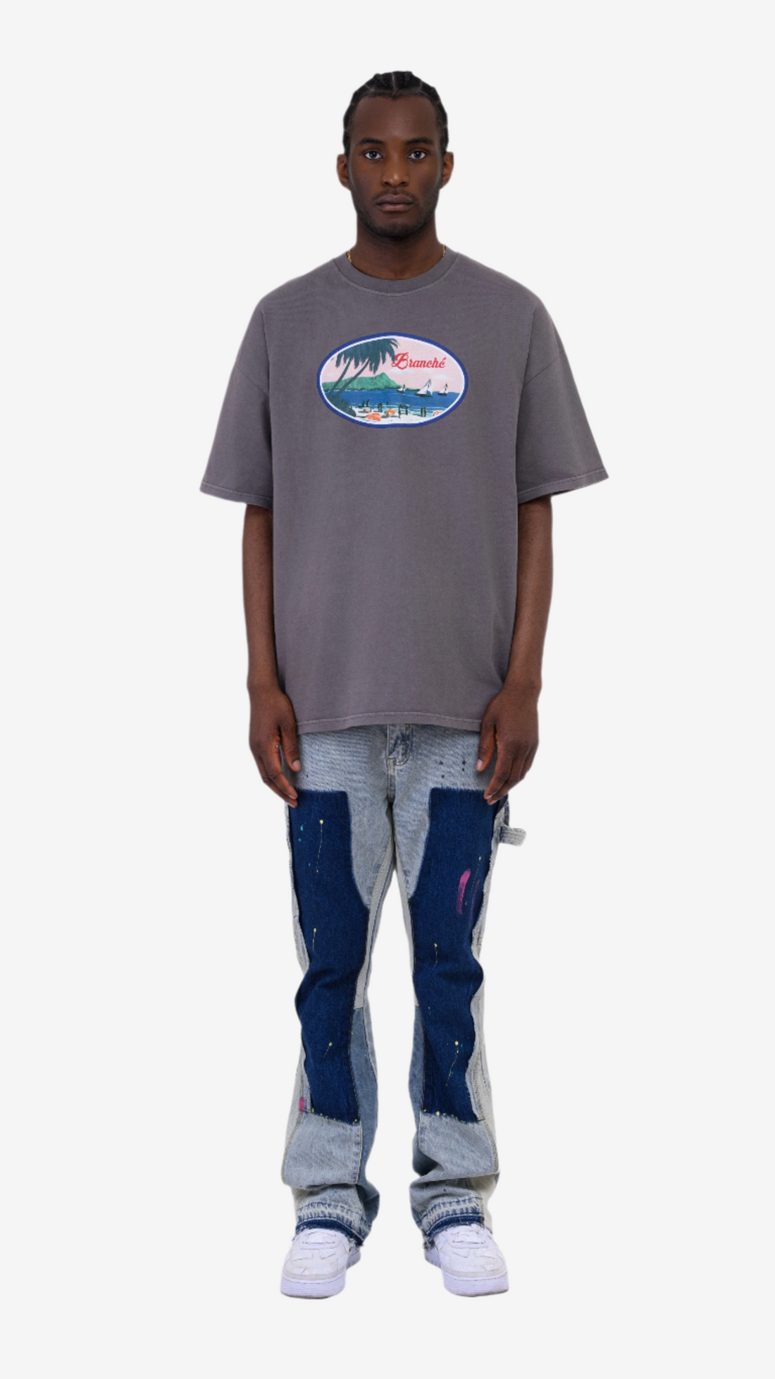 Shop Grey Graphic Tee - Limited Edition Luxury Wear