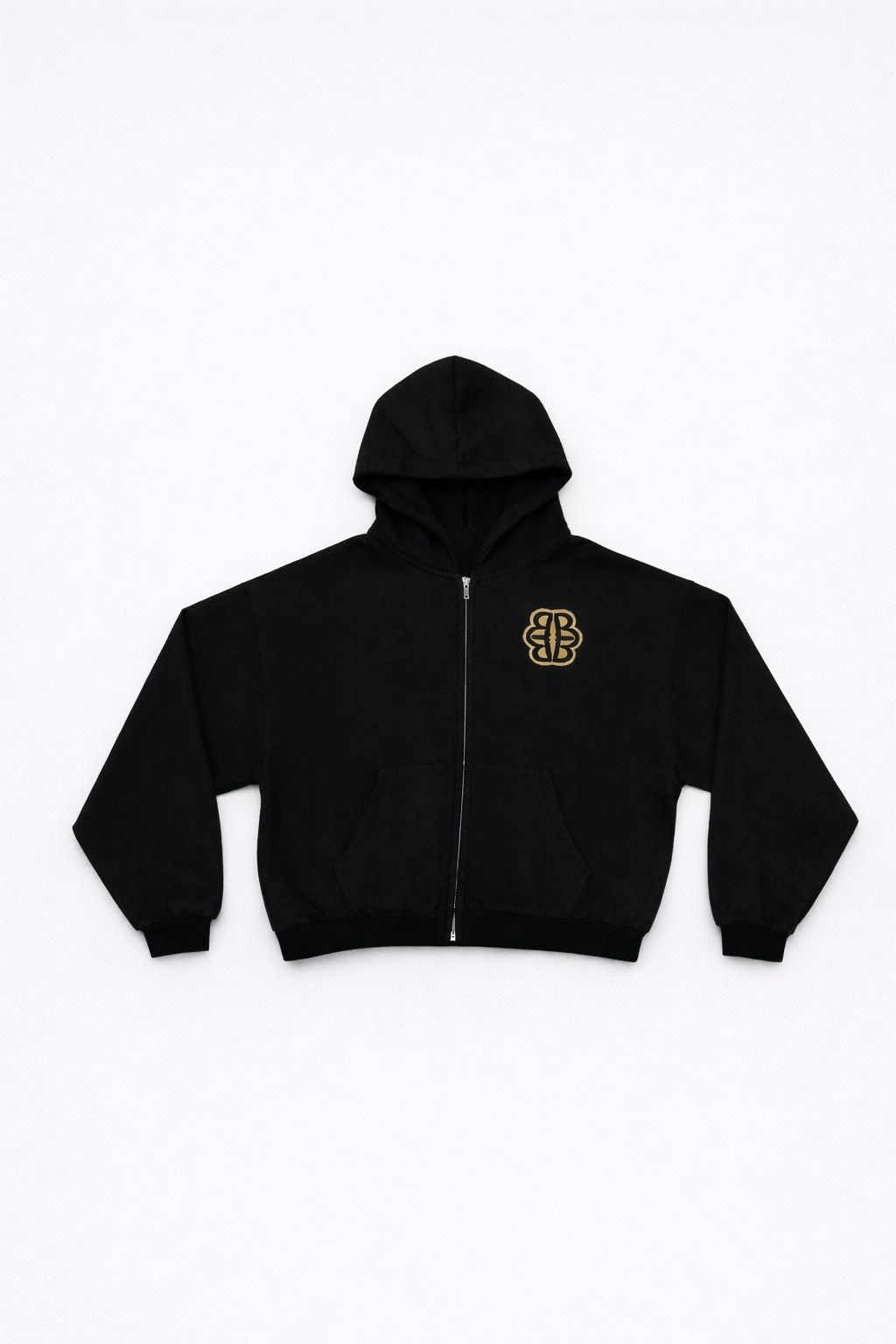 After Hours Oversized Zip Hoodie — Black