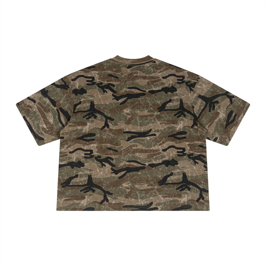 Unisex Boxy Camo Print T-Shirt