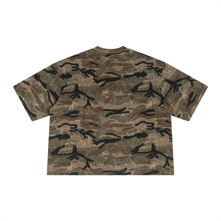 Unisex Boxy Camo Print T-Shirt