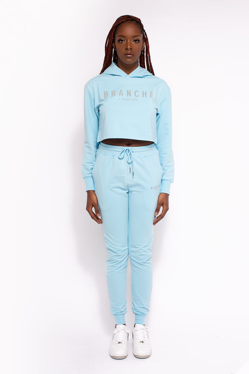 Blue and shop white tracksuit womens